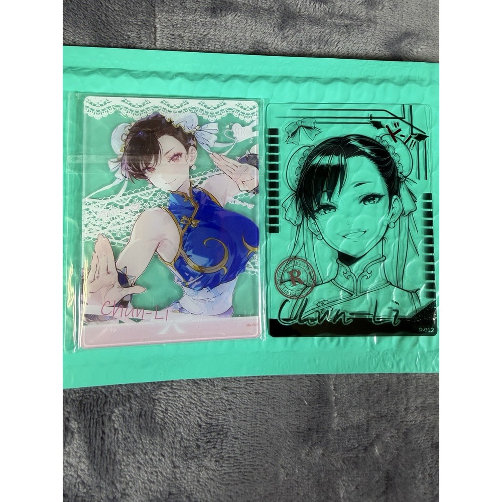 Chun-Li Street Fighter Art Acrylic Stand Lot 2- Color & Line Art R-012/MR-005